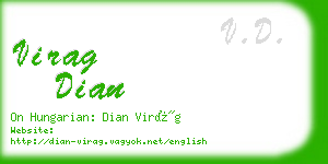 virag dian business card